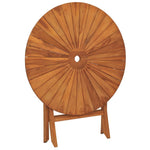 Sammenleggbart Hagebord Ø 85X75 Cm Heltre Teak