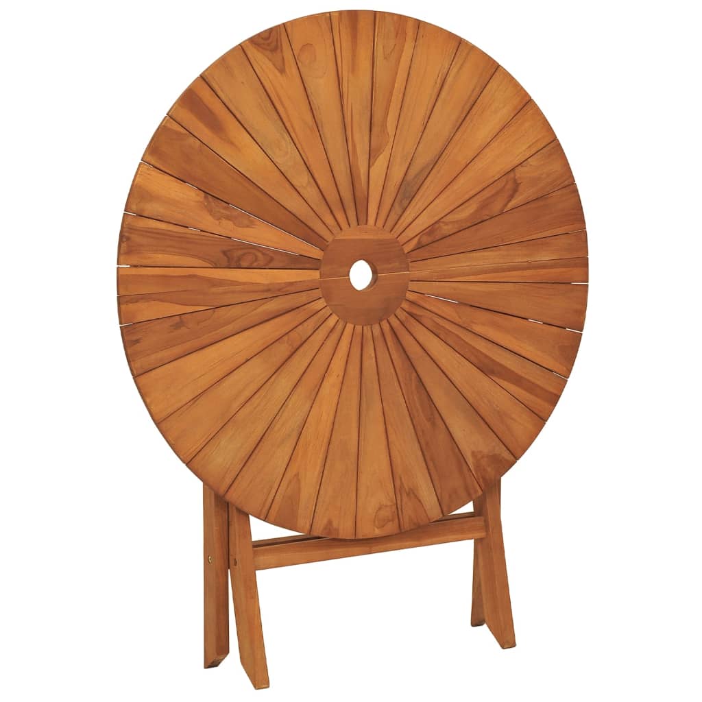 Sammenleggbart Hagebord Ø 85X75 Cm Heltre Teak