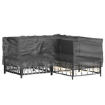 L-Formet Hagemøbeltrekk 16 Maljer 215X215X70 Cm