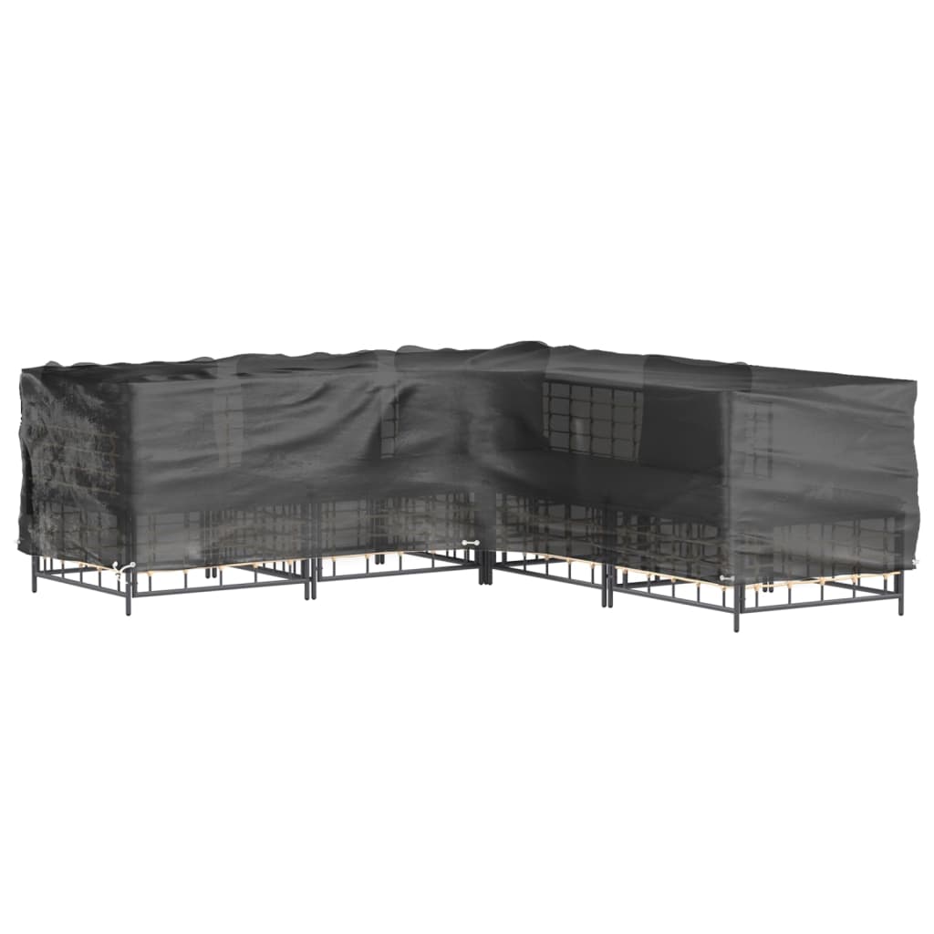 L-Formet Hagemøbeltrekk 16 Maljer 250X250X70 Cm