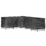 L-Formet Hagemøbeltrekk 18 Maljer 285X220X80 Cm