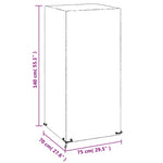 Trekk Til Utestol 8 Maljer 75X70X140 Cm Polyetylen
