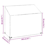 Trekk Til Hagebenk 8 Maljer 160X70X70/88 Cm Polyetylen