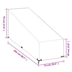Solsengtrekk 12 Maljer 205X75X40/70 Cm Polyetylen