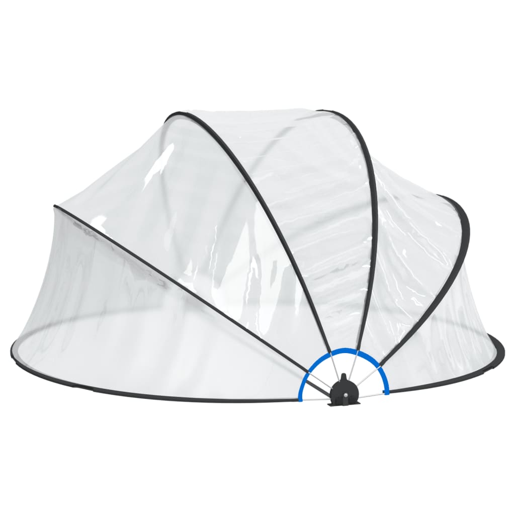 Bassengkuppel Rund 315X158 Cm Pvc