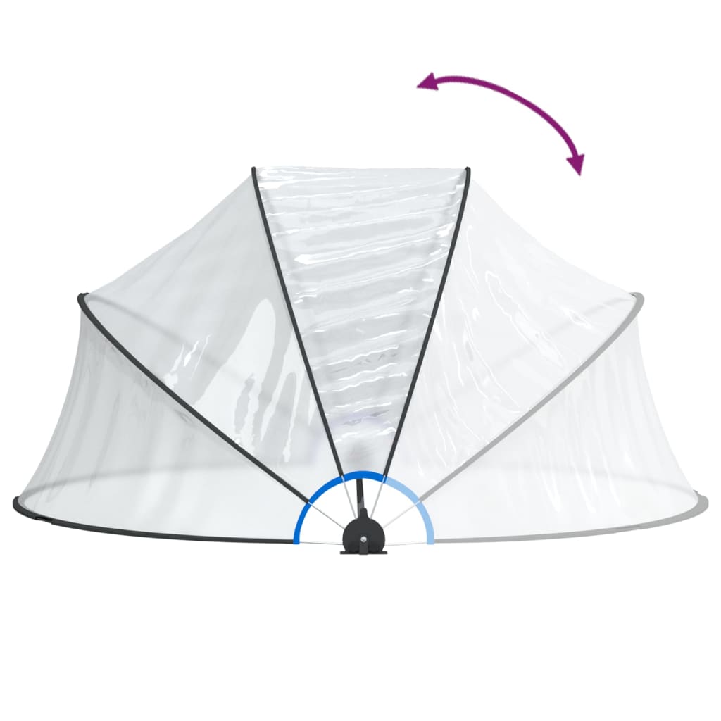 Bassengkuppel Rund 315X158 Cm Pvc