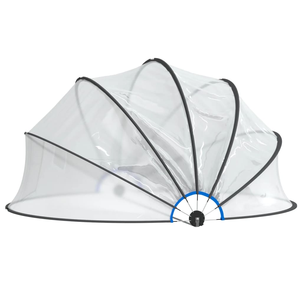 Bassengkuppel Rund 376X188 Cm Pvc