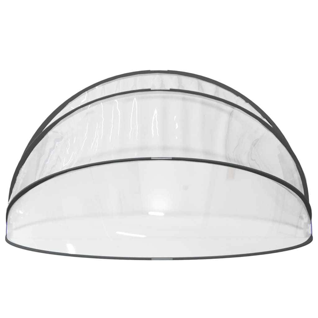 Bassengkuppel Rund 376X188 Cm Pvc