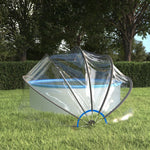 Bassengkuppel Rund 376X188 Cm Pvc