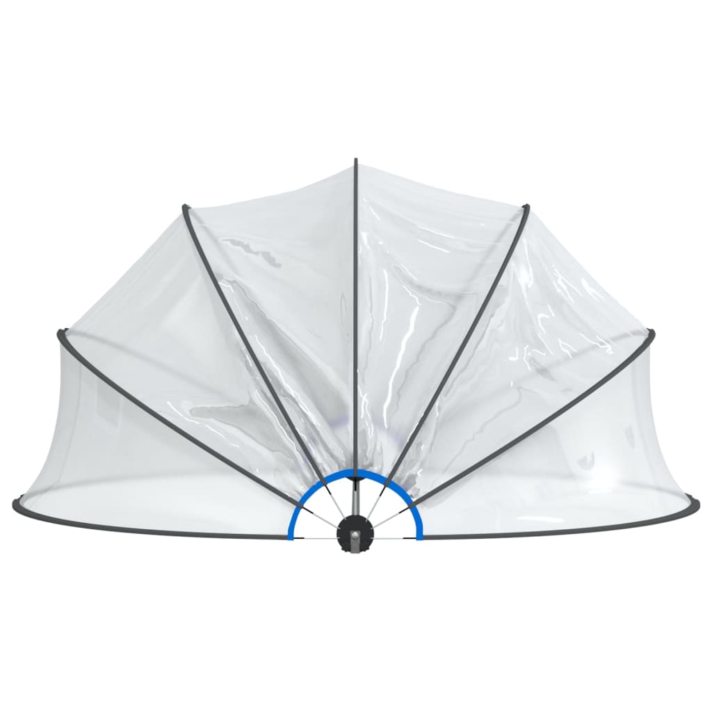 Bassengkuppel Rund 406X203 Cm Pvc