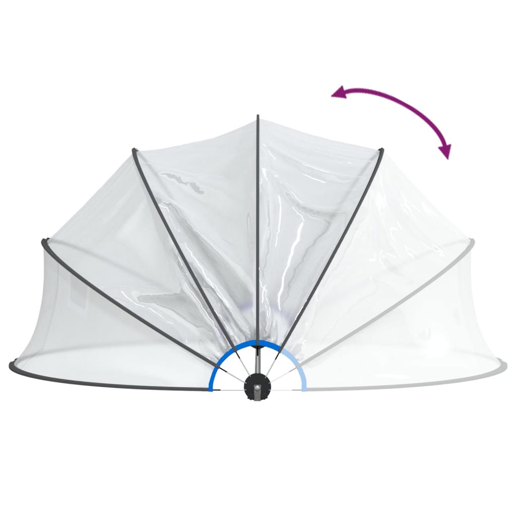 Bassengkuppel Rund 406X203 Cm Pvc