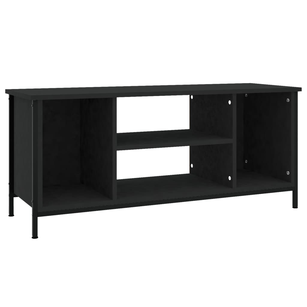 Tv-Benk Svart 102X35X45 Cm Konstruert Tre
