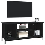 Tv-Benk Svart 102X35X45 Cm Konstruert Tre