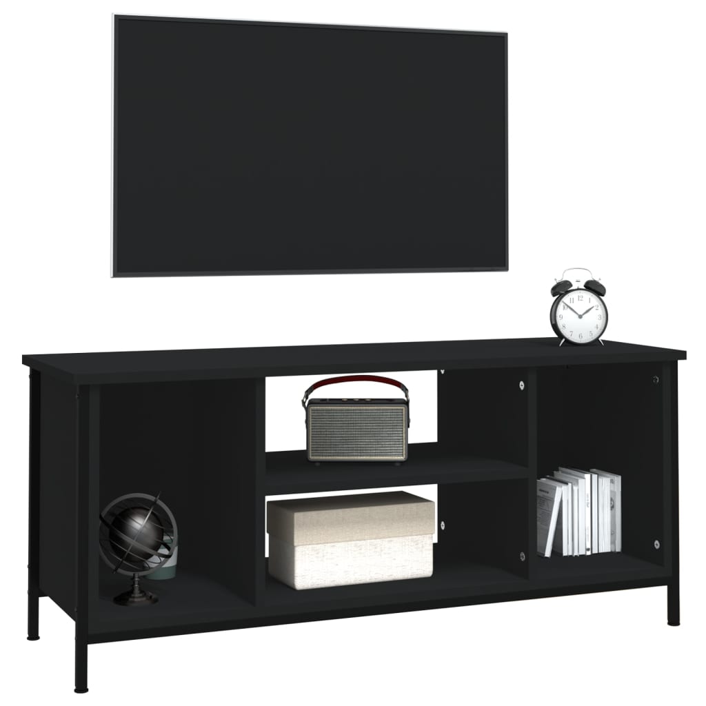 Tv-Benk Svart 102X35X45 Cm Konstruert Tre