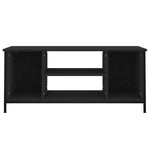 Tv-Benk Svart 102X35X45 Cm Konstruert Tre