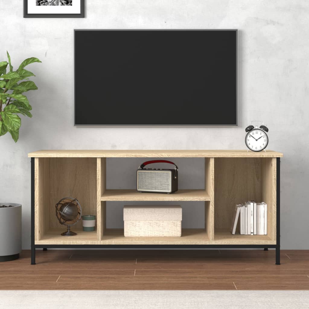 Tv-Benk Sonoma Eik 102X35X45 Cm Konstruert Tre