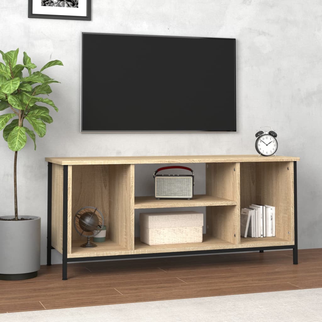 Tv-Benk Sonoma Eik 102X35X45 Cm Konstruert Tre