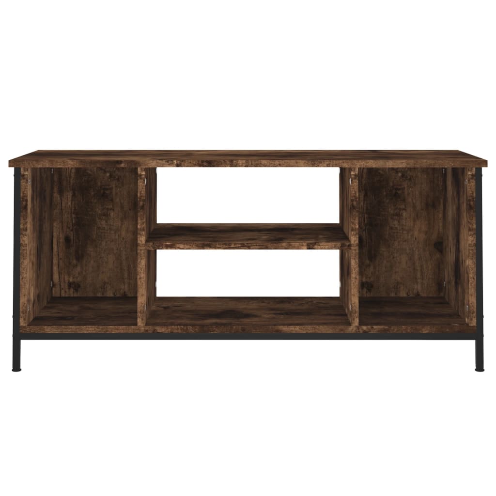 Tv-Benk Røkt Eik 102X35X45 Cm Konstruert Tre