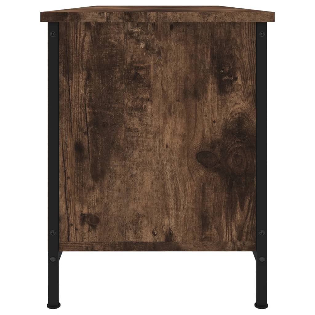 Tv-Benk Røkt Eik 102X35X45 Cm Konstruert Tre
