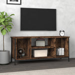 Tv-Benk Røkt Eik 102X35X45 Cm Konstruert Tre