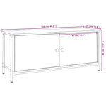 Tv-Benk Med Dører Sonoma Eik 102X35X45 Cm Konstruert Tre
