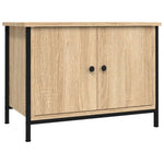 Tv-Skap Med Dører Sonoma Eik 60X35X45 Cm Konstruert Tre