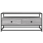 Tv-Benk Grå Sonoma 100X35X45 Cm Konstruert Tre