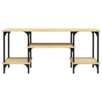 Tv-Benk Sonoma Eik 102X35X45,5 Cm Konstruert Tre
