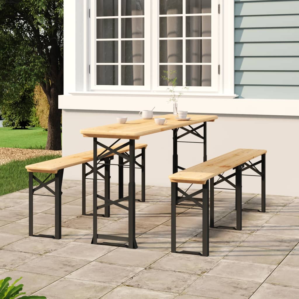Sammenleggbart Ølbord 170X50X75/105 Cm Heltre Gran