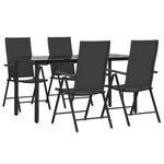 Hagespisegruppe 5 Deler Svart Polyrotting