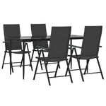 Hagespisegruppe 5 Deler Svart Polyrotting