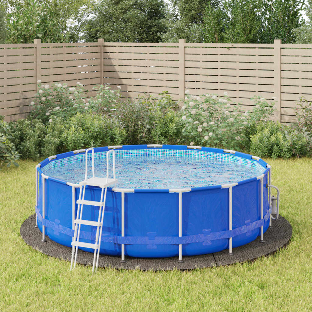 Bassengduk Lysegrå Ø396 Cm Polyester Geotekstil