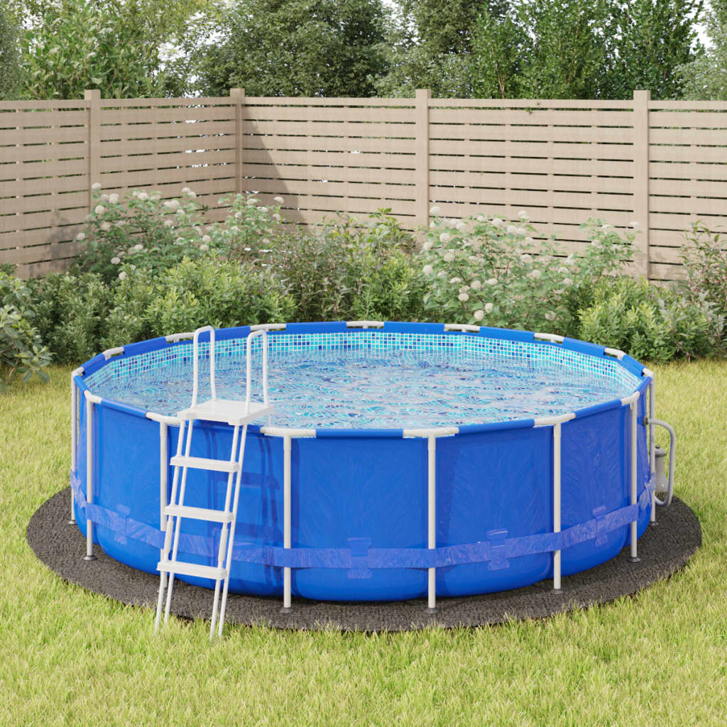 Bassengduk Lysegrå Ø428 Cm Polyester Geotekstil
