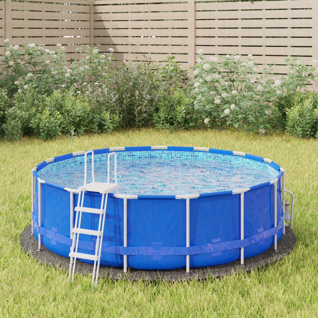 Bassengduk Lysegrå Ø244 Cm Polyester Geotekstil