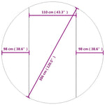 Bassengduk Lysegrå Ø306 Cm Polyester Geotekstil