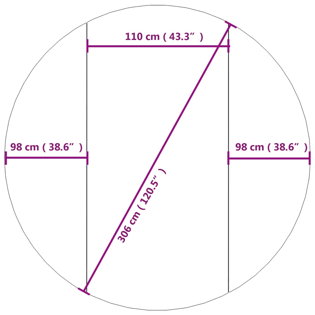 Bassengduk Lysegrå Ø306 Cm Polyester Geotekstil