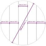 Bassengduk Lysegrå Ø550 Cm Polyester Geotekstil