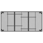 Hagebord Antrasitt 165X80X72 Cm Stål Netting