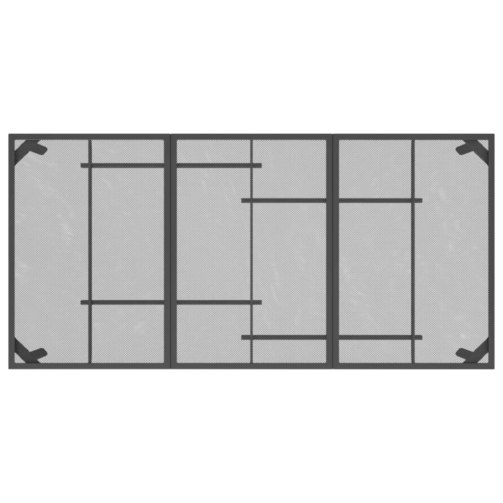 Hagebord Antrasitt 165X80X72 Cm Stål Netting