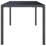 Hagebord Antrasitt 165X80X72 Cm Stål