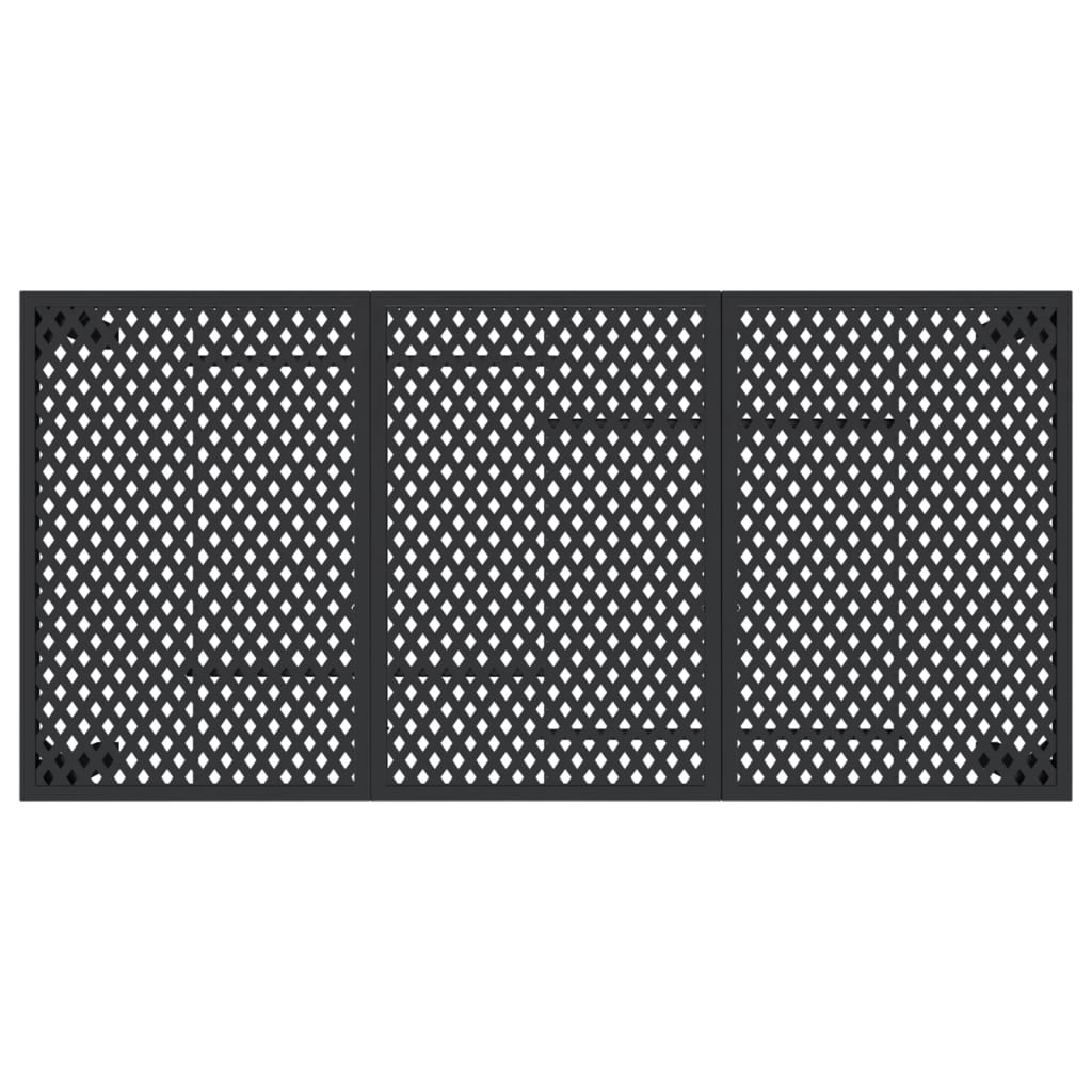 Hagebord Antrasitt 165X80X72 Cm Stål