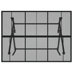 Sammenleggbart Hagebord Antrasitt 110X80X72 Cm Stål Netting