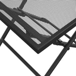Sammenleggbart Hagebord Antrasitt 38X38X38 Cm Stål Netting