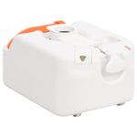 Integrert Campingtoalett Hvit 24+17 L Hdpe Og Stål