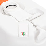 Integrert Campingtoalett Hvit 24+17 L Hdpe Og Emalje
