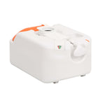Integrert Campingtoalett Hvit 24+17 L Hdpe Og Emalje