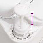 Integrert Campingtoalett Hvit 24+17 L Hdpe Og Emalje