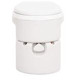 Integrert Campingtoalett Hvit 24+17 L Hdpe Og Pp