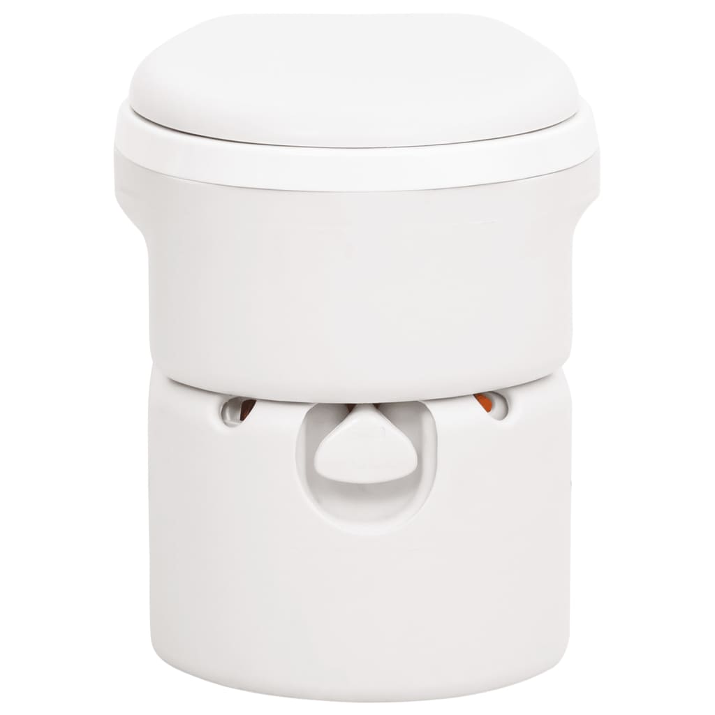 Integrert Campingtoalett Hvit 24+17 L Hdpe Og Pp