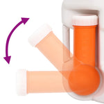 Integrert Campingtoalett Hvit 24+17 L Hdpe Og Pp
